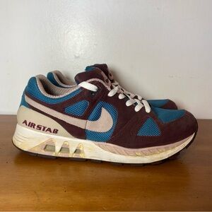 Nike Women’s Size 11 Air Stab Running Shoes Sneakers Pink Purple Blue Suede